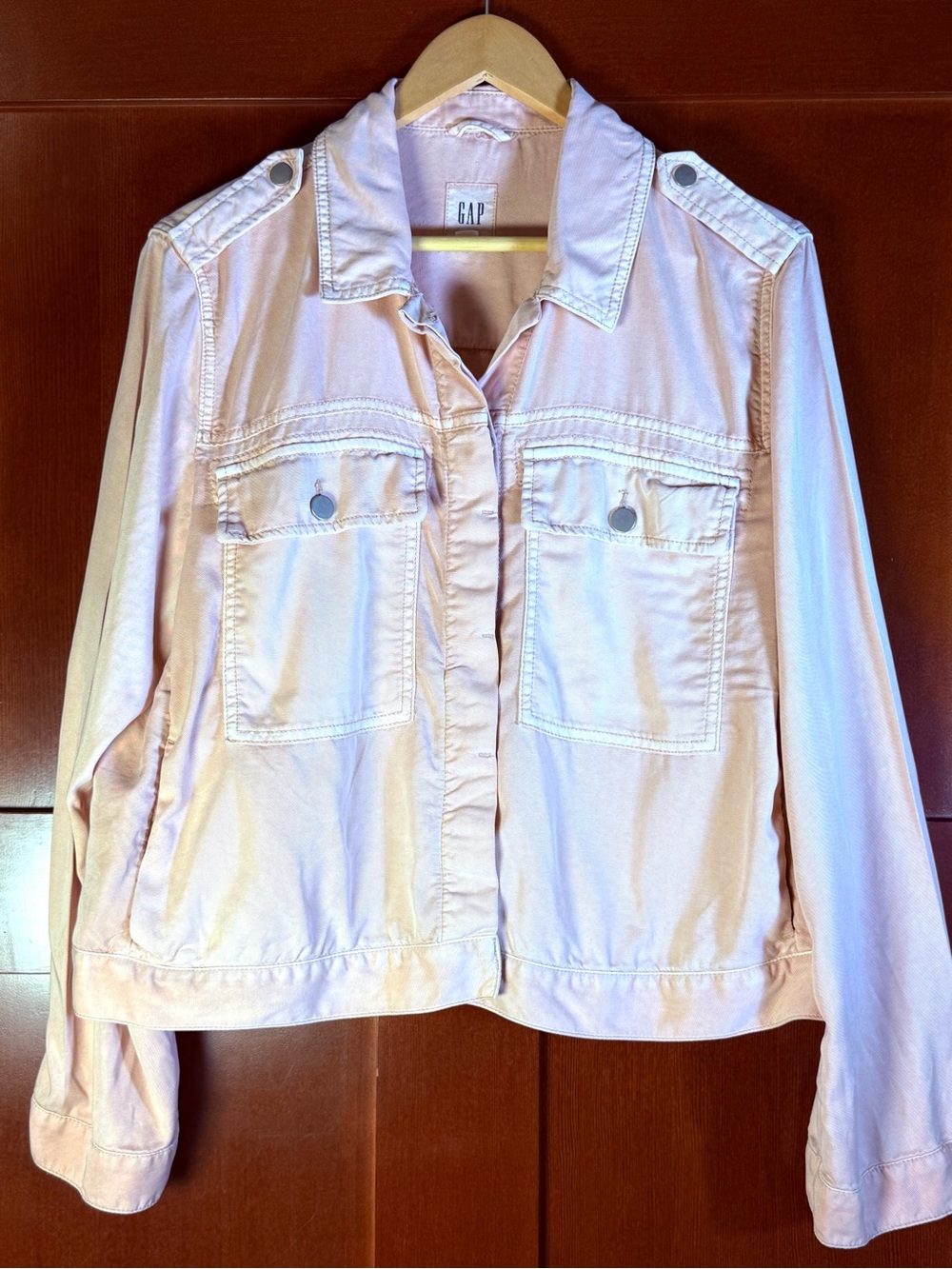 GAP Pink Utility Jacket XL Lyocell Blend